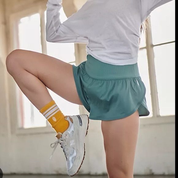 Free People Pants - Free People Movement Game Time Green Shorts
